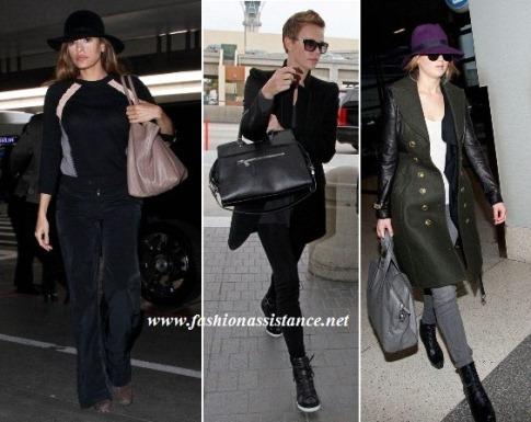 Eva Mendes, Charlize Theron y Jennifer Lawrence, estilo en el aeropuerto