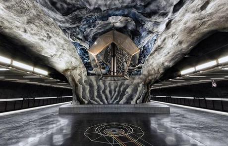 En el metro de Estocolmo