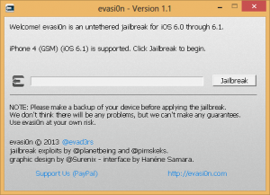 Jailbreak iPhone evasi0n