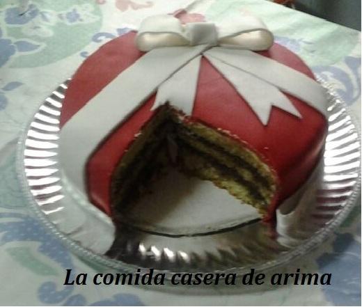 Tarta fondant de lazo