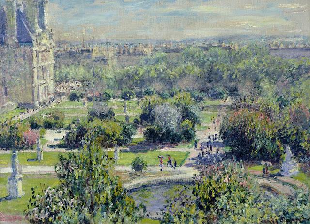 Una vista del Jardín de las Tullerías de París