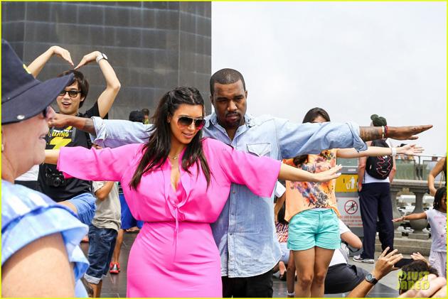 Kim Kardashian y Kanye West se divierten visitando el Cristo Redentor