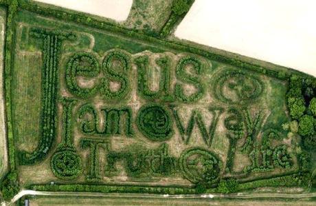 Un versículo de la Biblia escrito en 28 mil m2 con miles de sauces