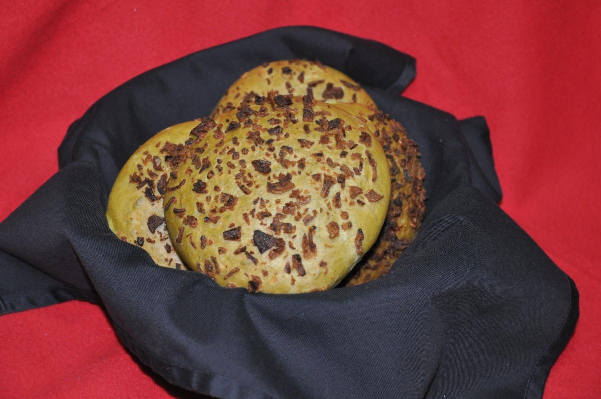 Panecillos De Queso Y Spinach Powder