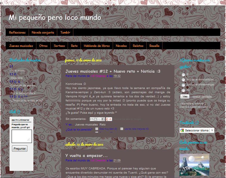 Blogueros: Mi pequeño pero loco mundo