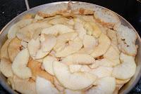 Pastel de pan y manzana