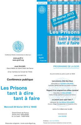 El sistema penitenciario: Un debate bajo los auspicios del Gran Oriente de Francia