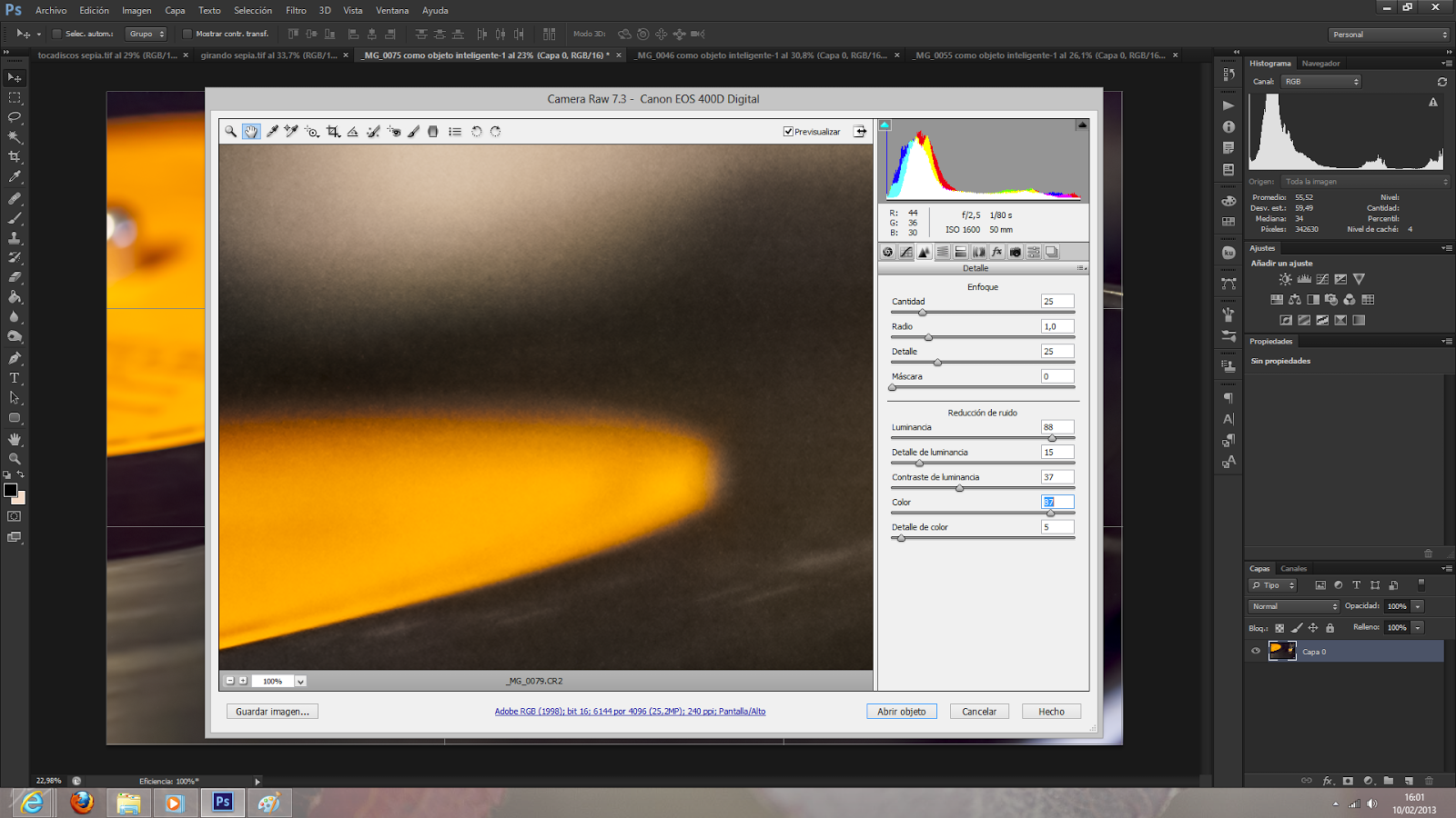 Eliminar ruido con Photoshop