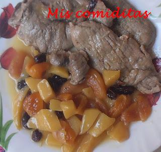SOLOMILLO CON MANGO, OREJONES Y PASAS AL JEREZ