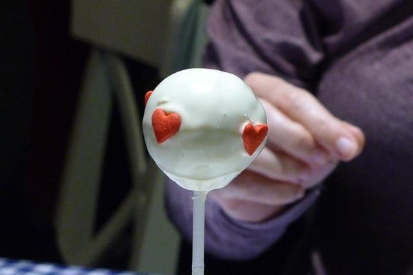 cake pop corazón