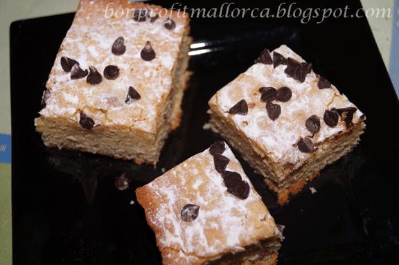 brownie de chocolate blanco