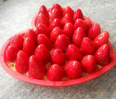 Tarta de fresa o frutilla