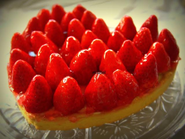 Tarta de fresa o frutilla