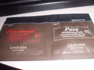 Caolion, Blackhead Steam Pore pack y Pore minimizing pack