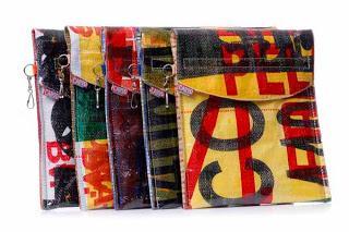 Una funda para el ipad hecha de bolsas reutilizadas