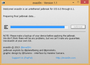 how to jailbreak iPhone evasi0n