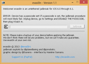 how to jailbreak iPhone evasi0n