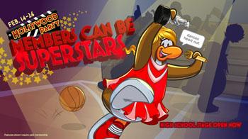 La fiesta de Club Penguin “Luz, cámara, Hollywood”