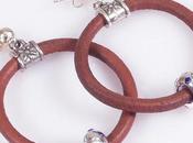 Pendiente Aros Cuero