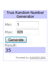 Resultado sorteo