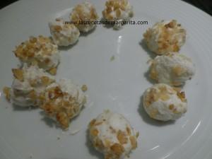 bolitas 3y Bolitas de queso y paté con nueces