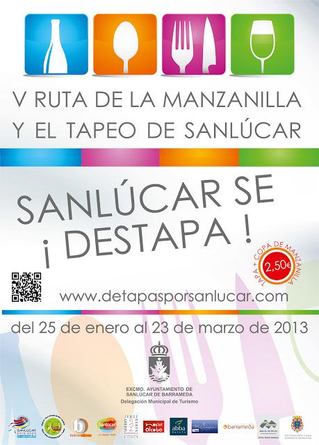 V Ruta de la Manzanilla y el Tapeo de Sanlúcar ( del 25 de enero hasta el 23 de marzo)
