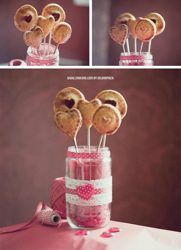Pie pops san Valentín