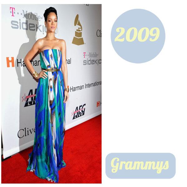 Rihanna grammys 2009