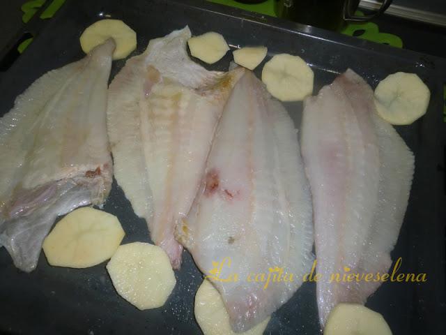 Rodaballo a la sidra con muesli