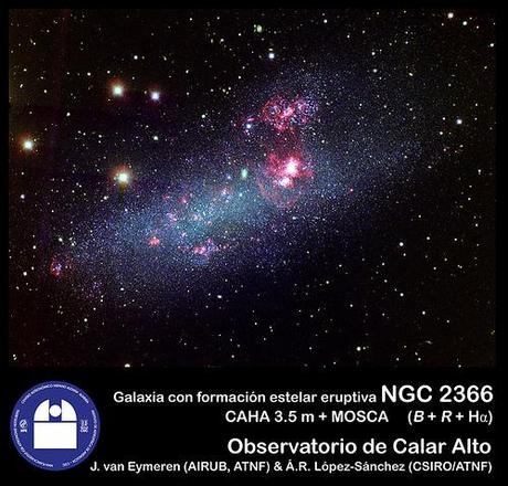 La galaxia enana NGC 6822