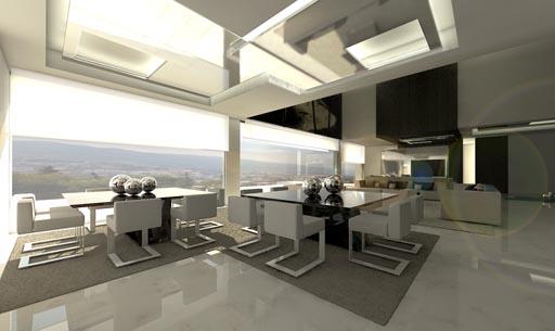 nueva propuesta de interiorismo para el salón principal de la vivienda diseñada por A-cero en Beirut