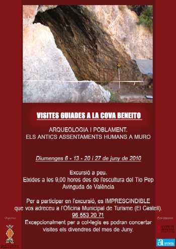 Muro d'Alcoi. Visitas guiadas a la Cova Beneito en junio de 2010