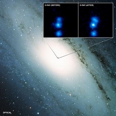Estudian el discreto agujero negro supermasivo de la galaxia de Andrómeda