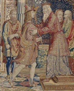 Los amores de Mercurio y Herse. Una tapicería rica de Willem de Pannemaker.
