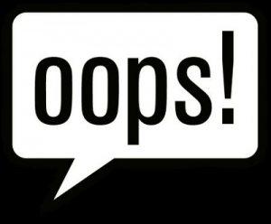 Metiendo la pata. (Oops!)