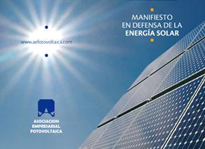 Manifiesto en defensa de la energía solar