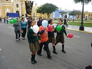 Asistentes a la celebración de la Jornada Mundial de la Infancia Misionera en la ciudad de Trujillo (Mayo del 2010)