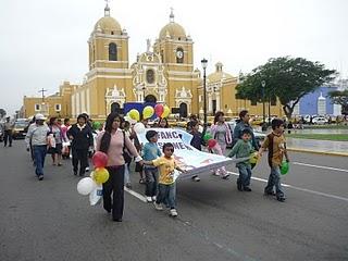Asistentes a la celebración de la Jornada Mundial de la Infancia Misionera en la ciudad de Trujillo (Mayo del 2010)