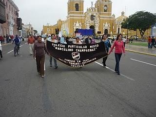 Asistentes a la celebración de la Jornada Mundial de la Infancia Misionera en la ciudad de Trujillo (Mayo del 2010)