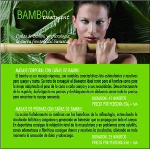 Masaje de Bambú Nuevos tratamientos Balneario Termas Pallarés