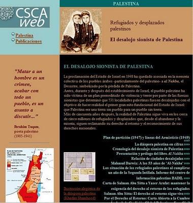 Los refugiados palestinos: La Nakba (El desastre, La catástrofe)
