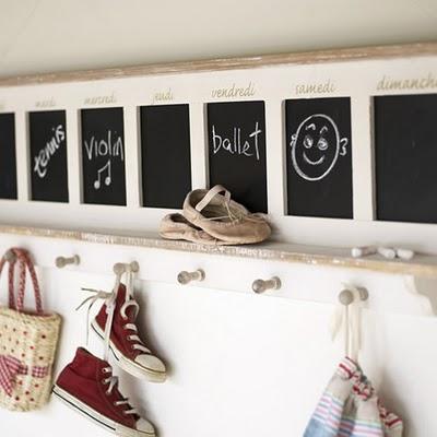 Inpiración: una pizarra en casa