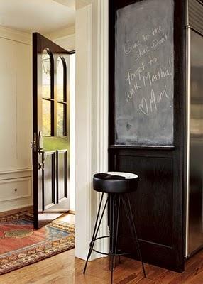 Inpiración: una pizarra en casa