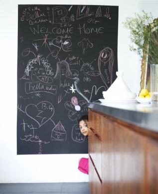 Inpiración: una pizarra en casa