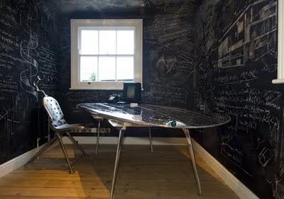 Inpiración: una pizarra en casa