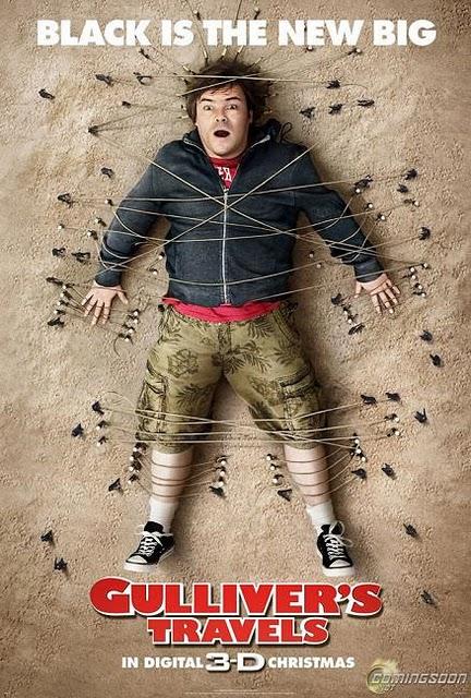 Trailer de Los viajes de Gulliver con Jack Black. Se huele el fracaso