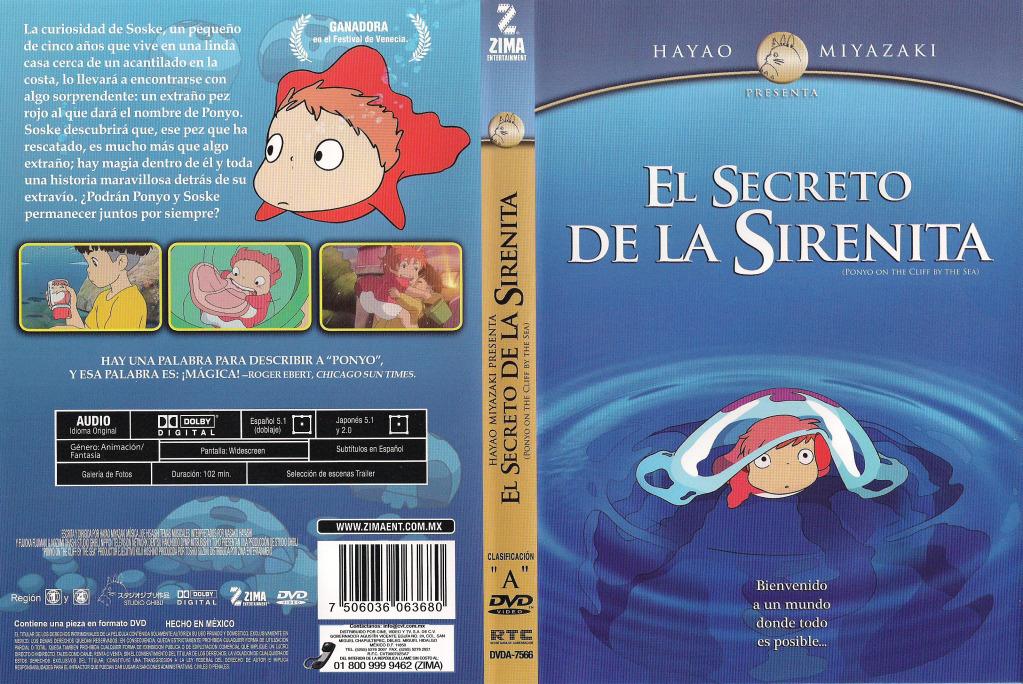 Así es el DVD mexicano de 'El secreto de la sirenita (Ponyo)'