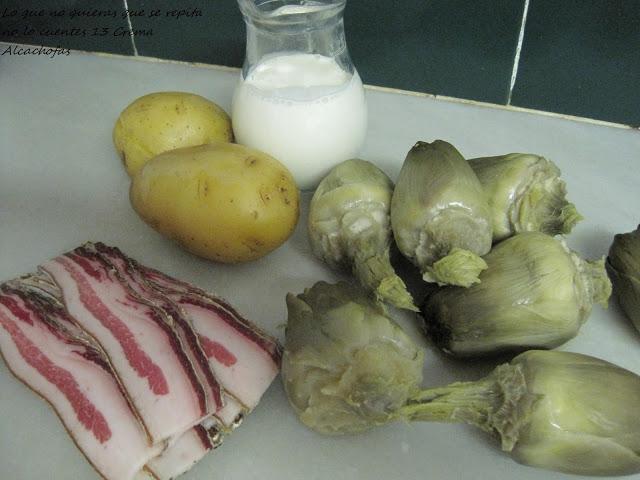 Crema de alcachofas
