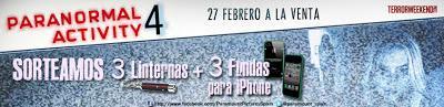 Concurso Paranormal Activity 4 de 3 fundas IPhone 4 y 3 linternas