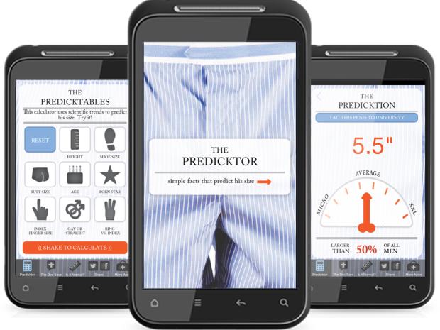 Aplicación móvil que adivina el tamaño del pene